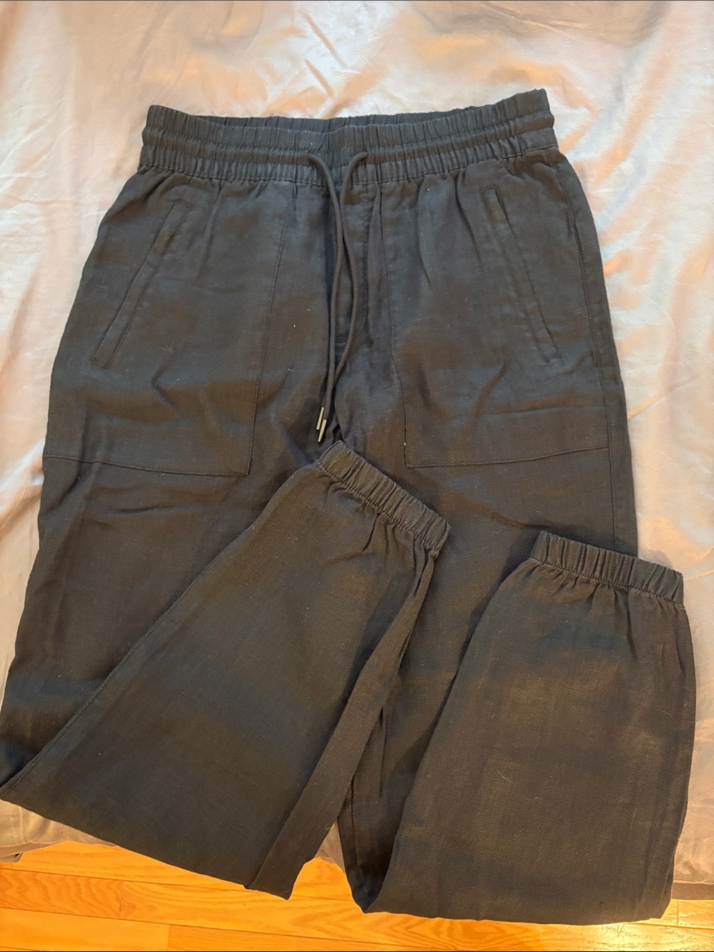 Athleta Black Linen Pants